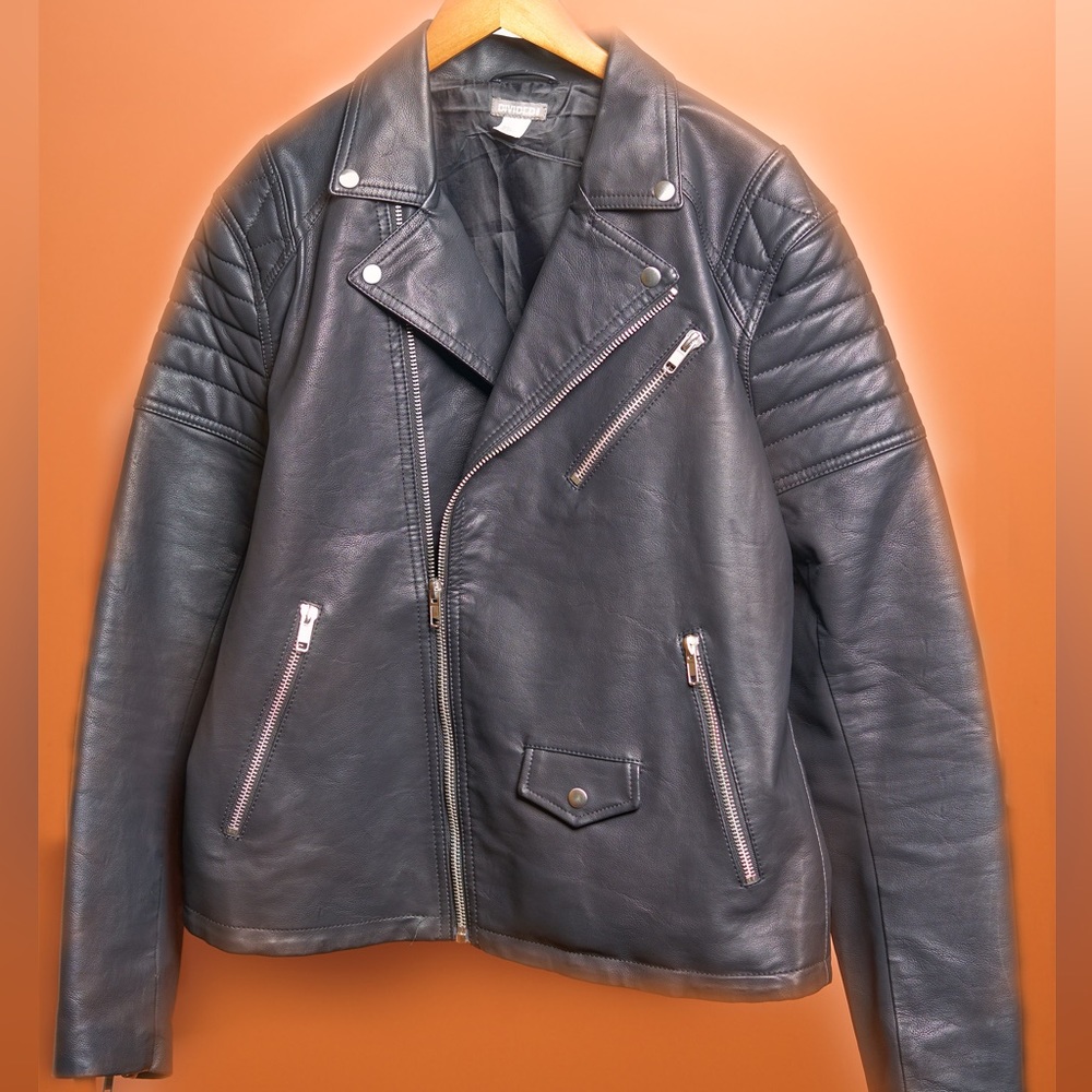 Faux leather jacket